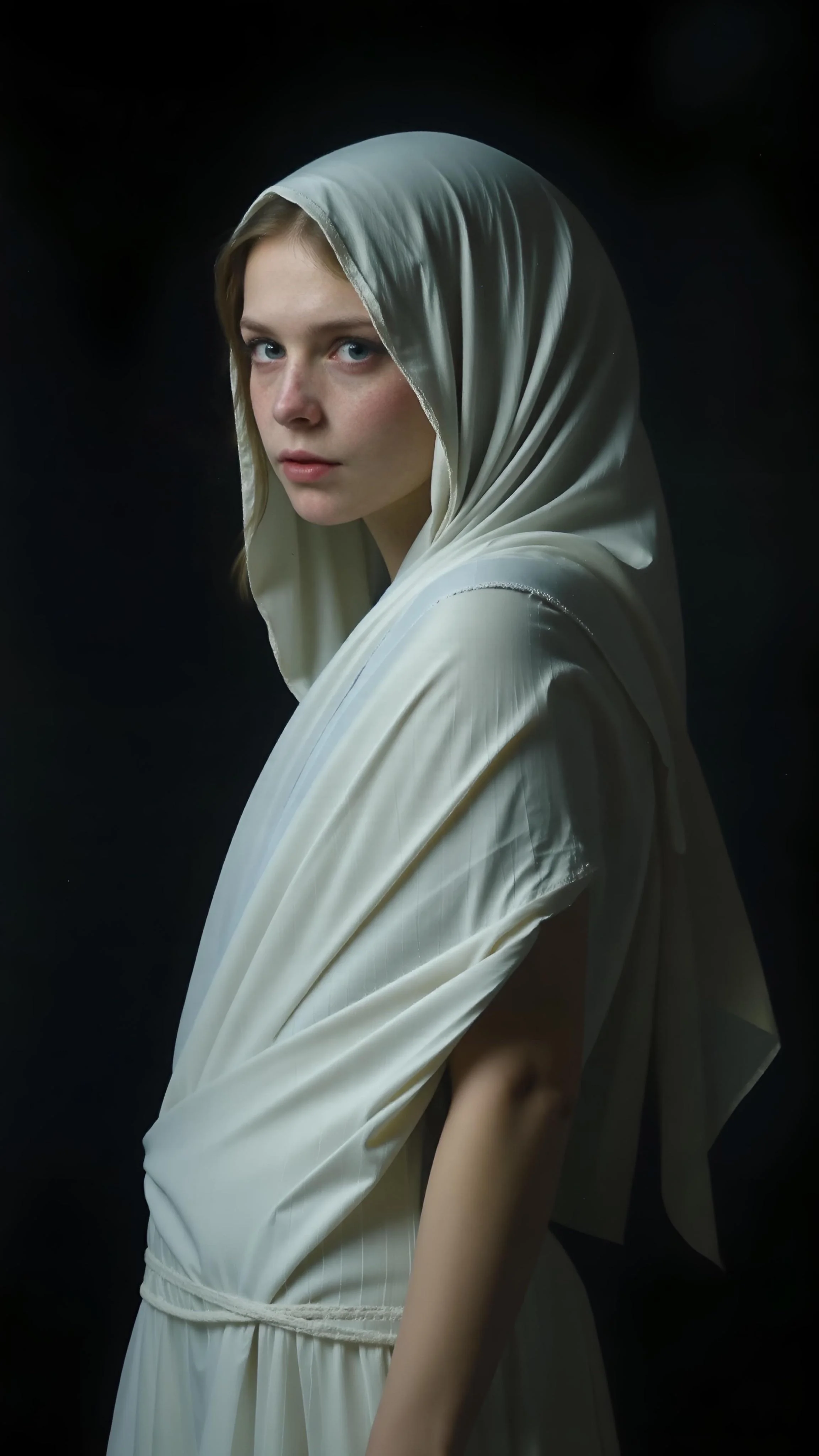 Girl in white cloth picture 3 of 5