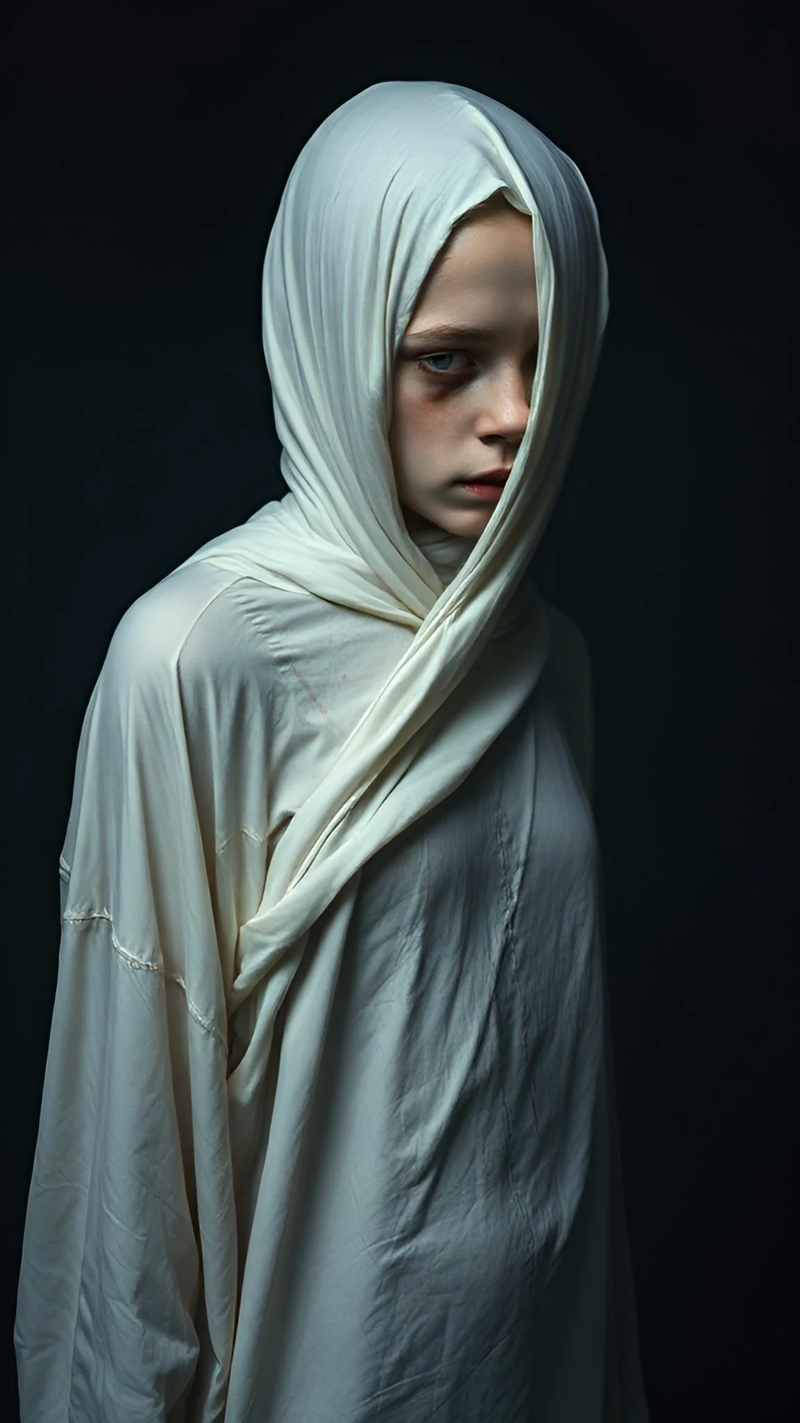 Girl in white cloth picture 5 of 5