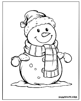 Snowman Coloring Pages'