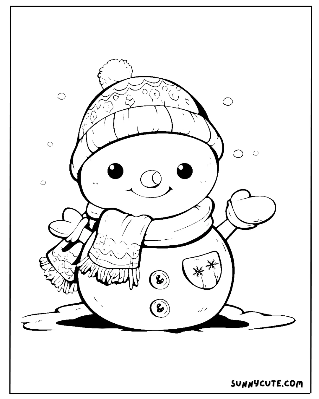 Snowman Coloring Pages picture 2 of 14