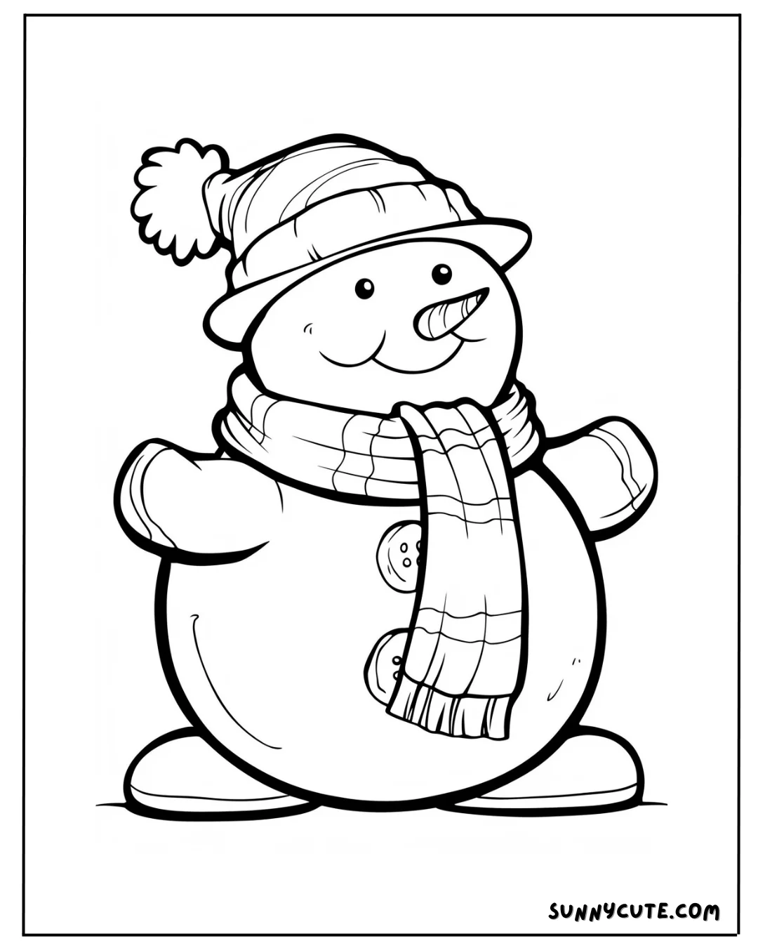 Snowman Coloring Pages picture 3 of 14