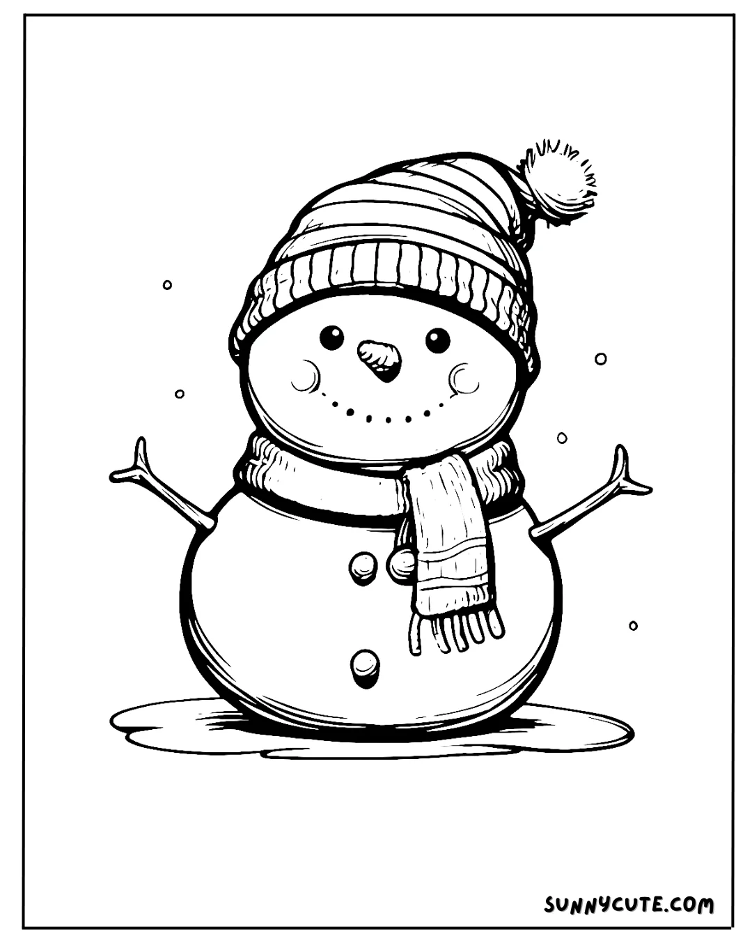 Snowman Coloring Pages picture 4 of 14