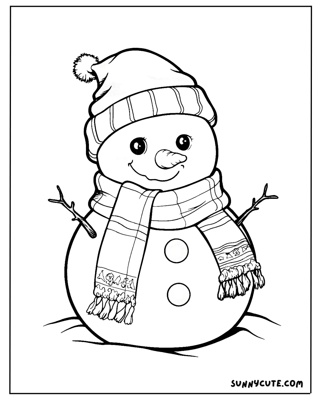 Snowman Coloring Pages picture 5 of 14