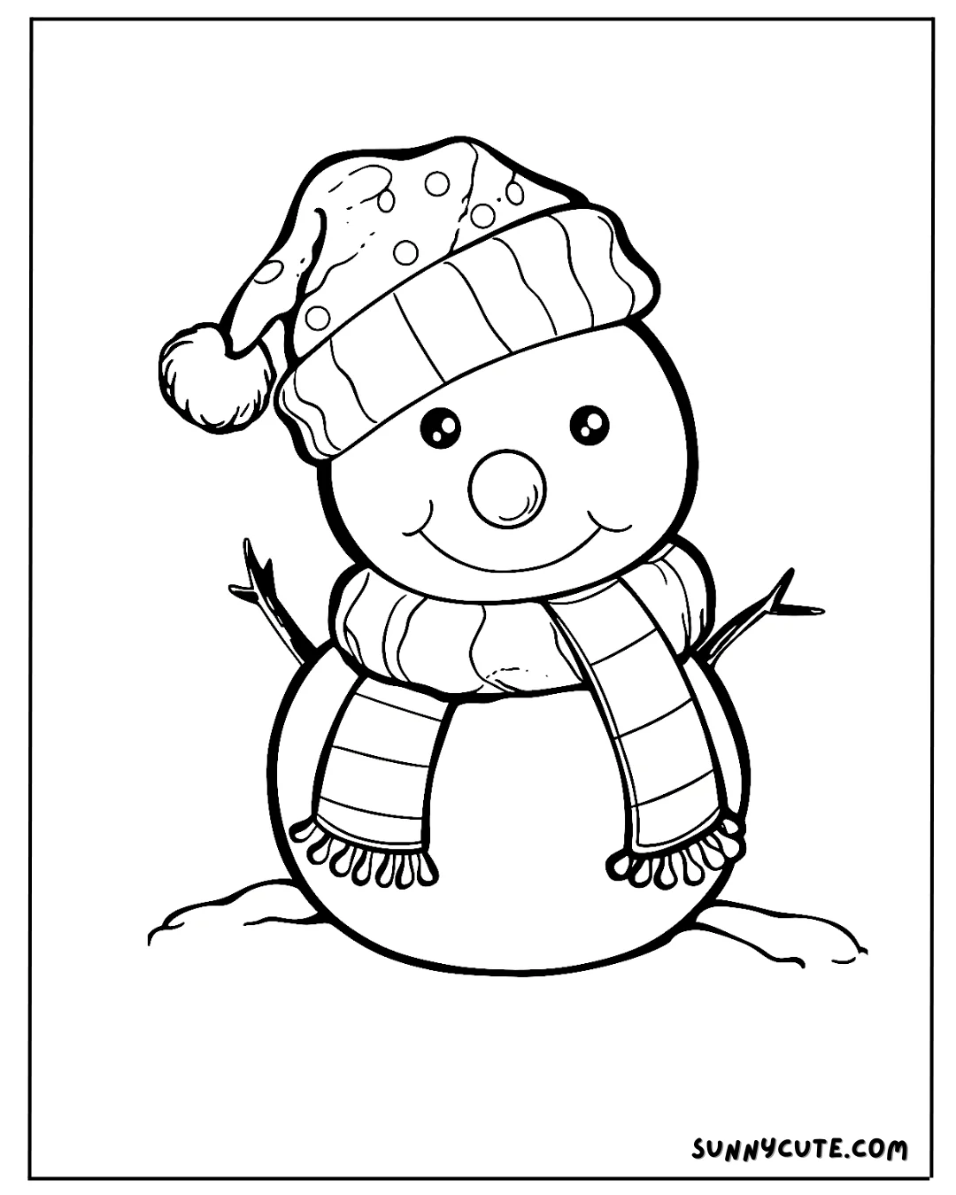 Snowman Coloring Pages picture 6 of 14