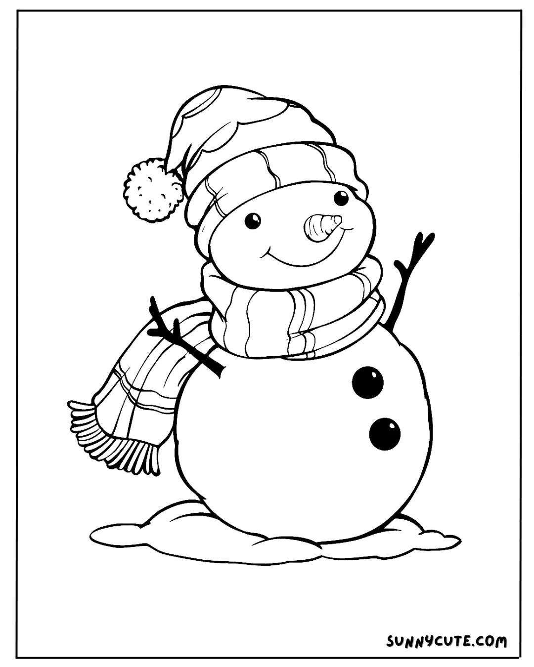 Snowman Coloring Pages picture 7 of 14