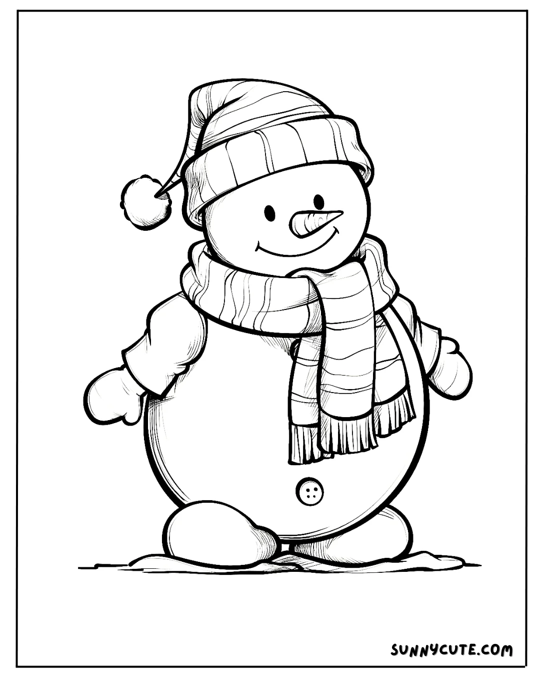 Snowman Coloring Pages picture 10 of 14