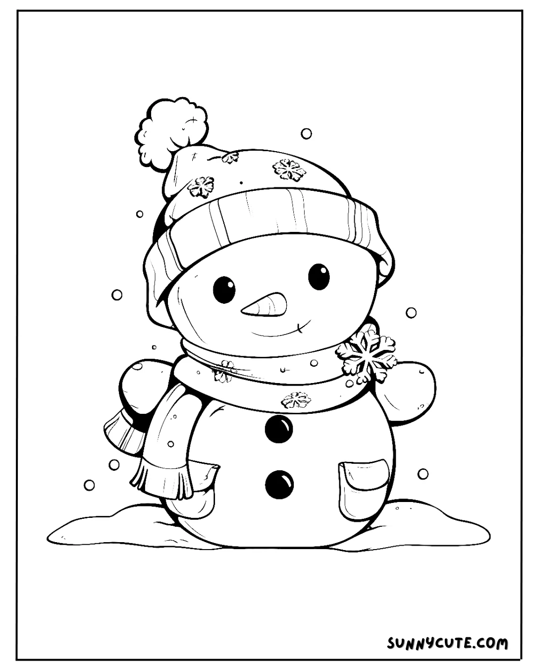 Snowman Coloring Pages picture 11 of 14