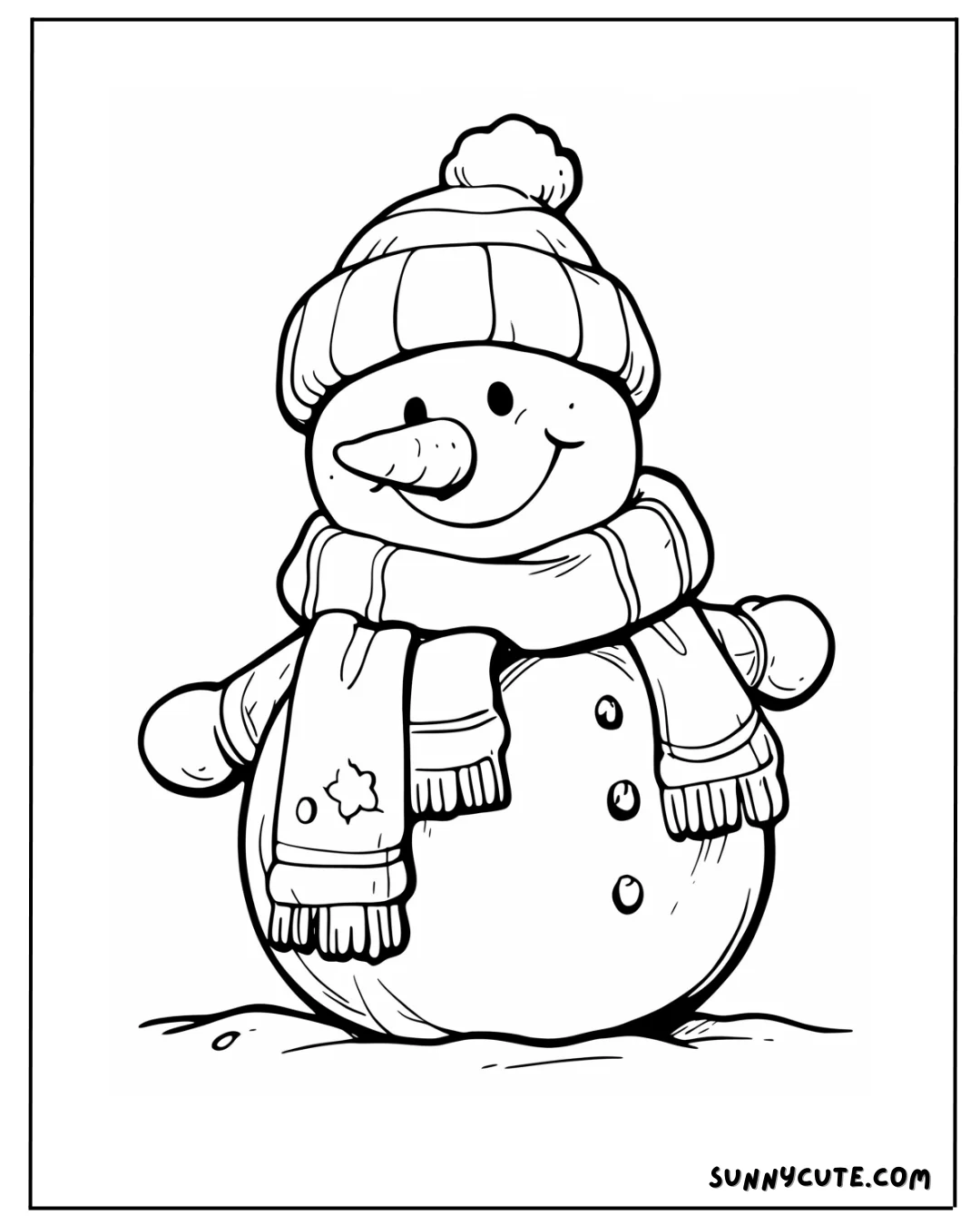 Snowman Coloring Pages picture 13 of 14