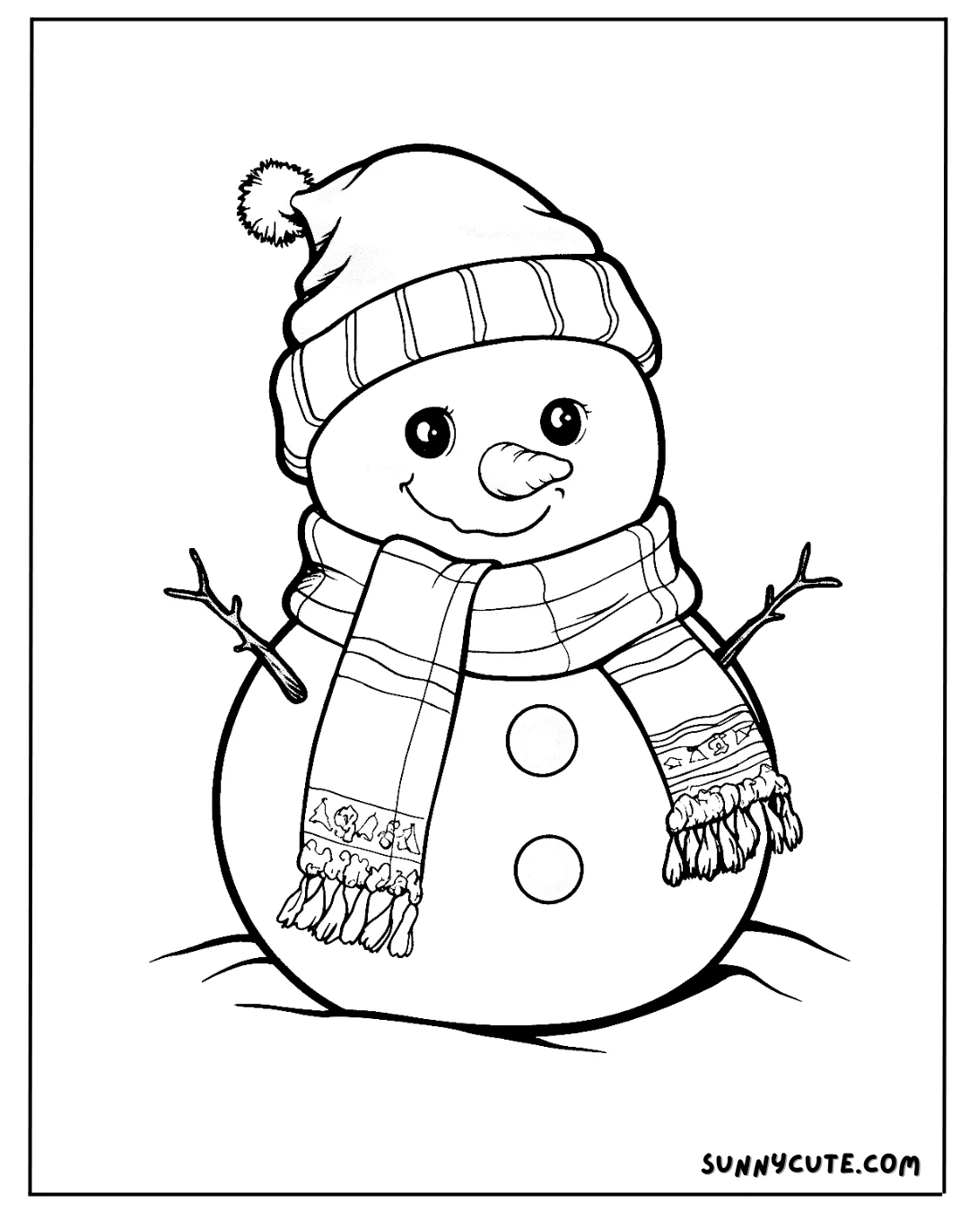 Snowman Coloring Pages picture 14 of 14