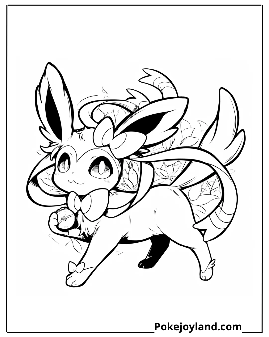 Kawaii Sylveon Coloring Pages picture 6 of 9