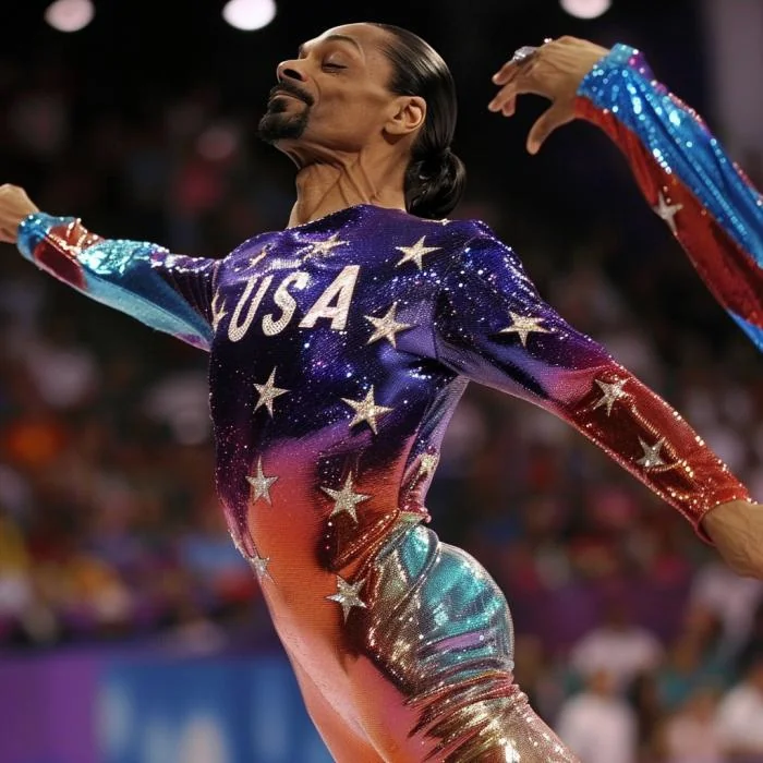 Snoop Dogg competing in Olympic gymnastics in various events picture 6 of 11