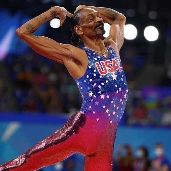 Snoop Dogg competing in Olympic gymnastics in various events picture 8 of 11