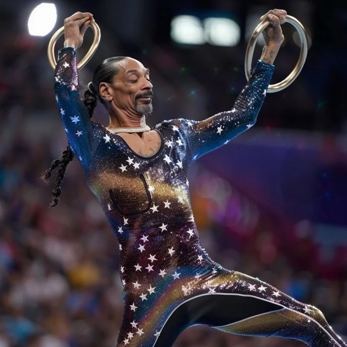 Snoop Dogg competing in Olympic gymnastics in various events picture 11 of 11