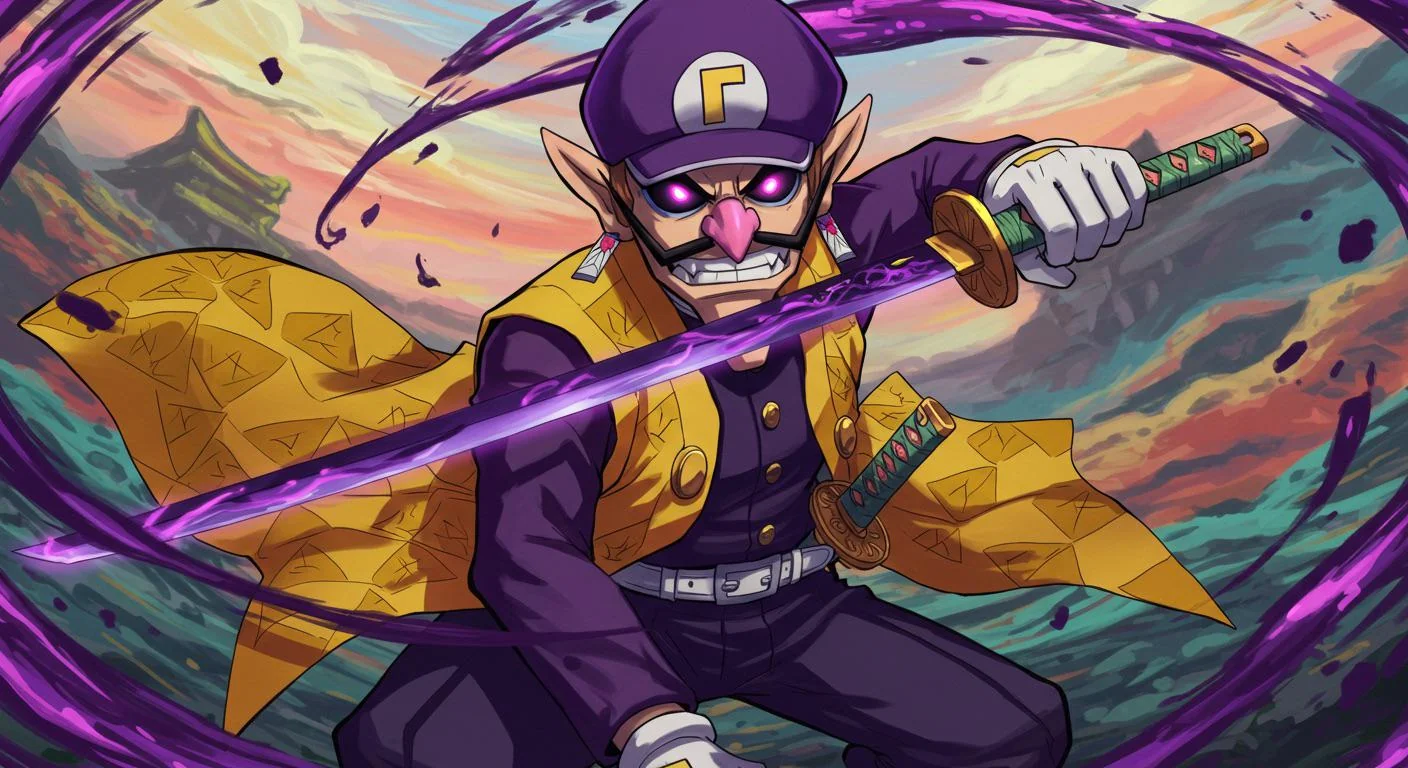 I made Waluigi in Demon Slayer picture 1 of 1