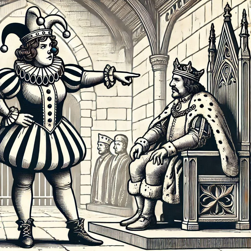 The fool telling the king much needed truths picture 2 of 5