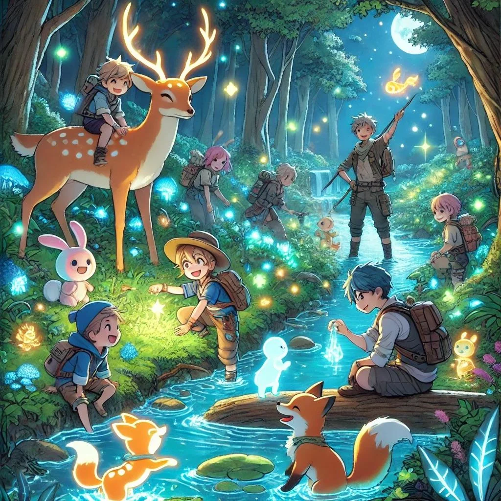 Some Cozy Magical Manga Forrest Scenes AI thought of - What you think?🌳🪄 picture 1 of 8