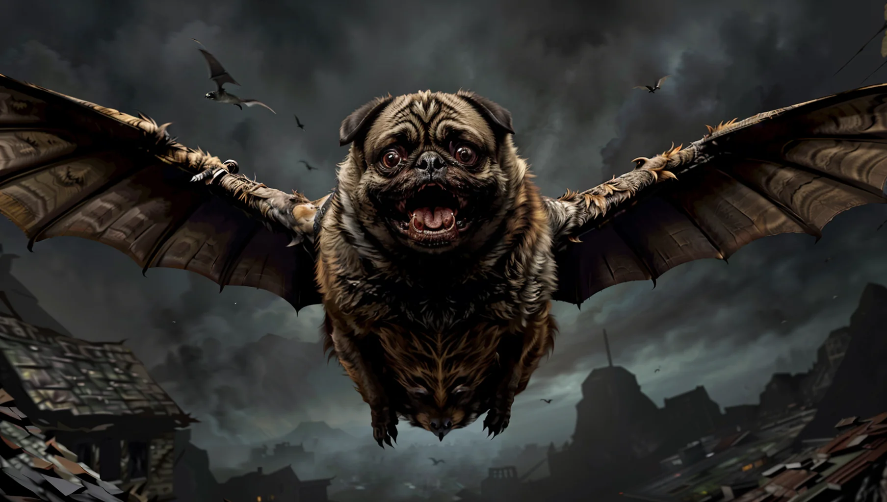 Flying Bat Pug picture 1 of 1