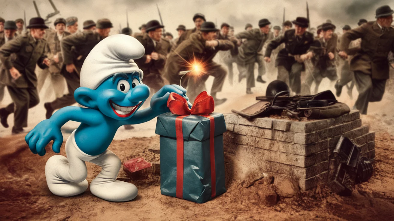 Jokey Smurf was a big help on D-Day (1944, colorized) picture 5 of 6