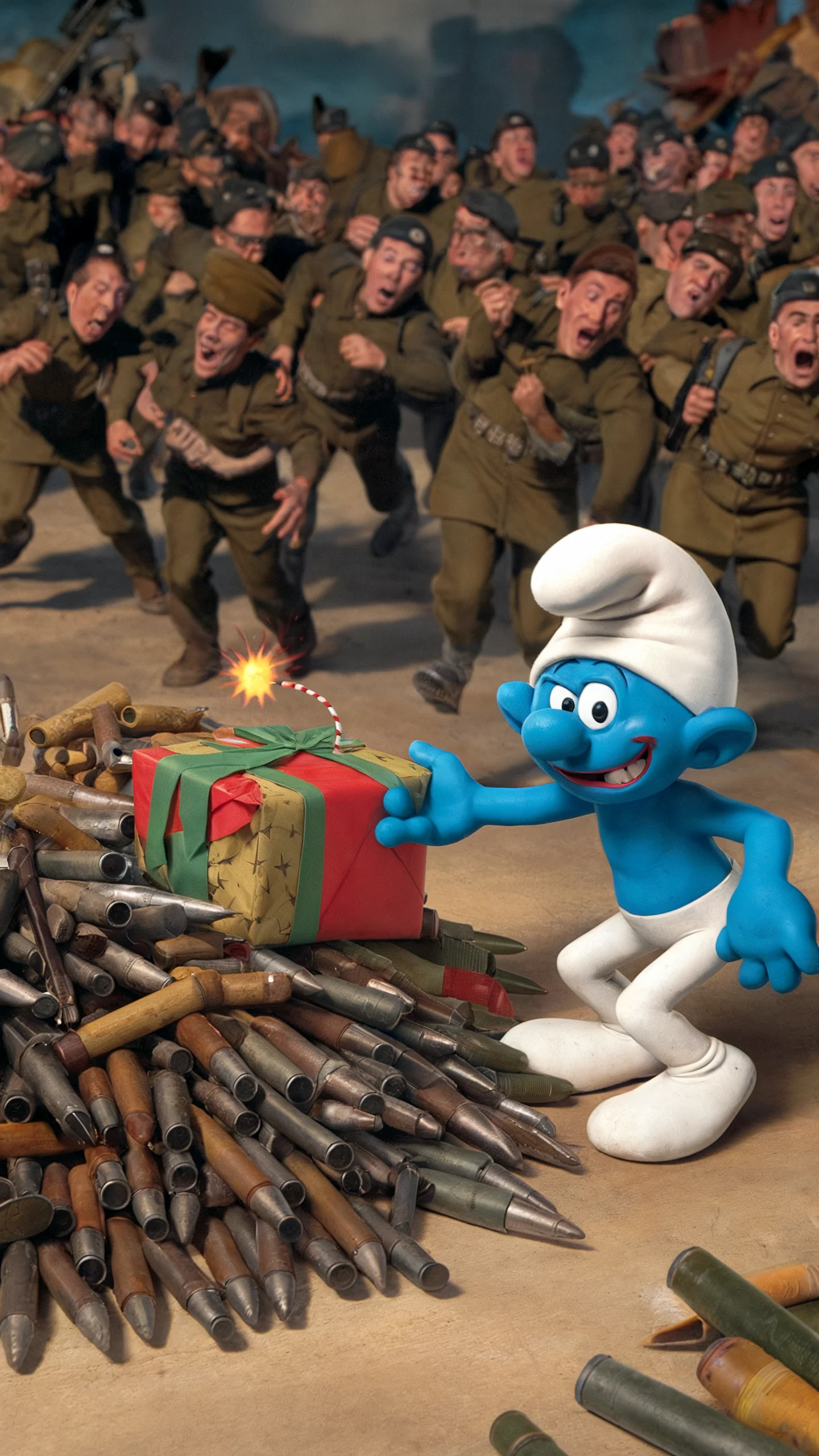 Jokey Smurf was a big help on D-Day (1944, colorized) picture 6 of 6