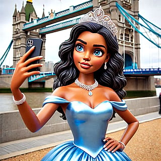 Princess selfie'