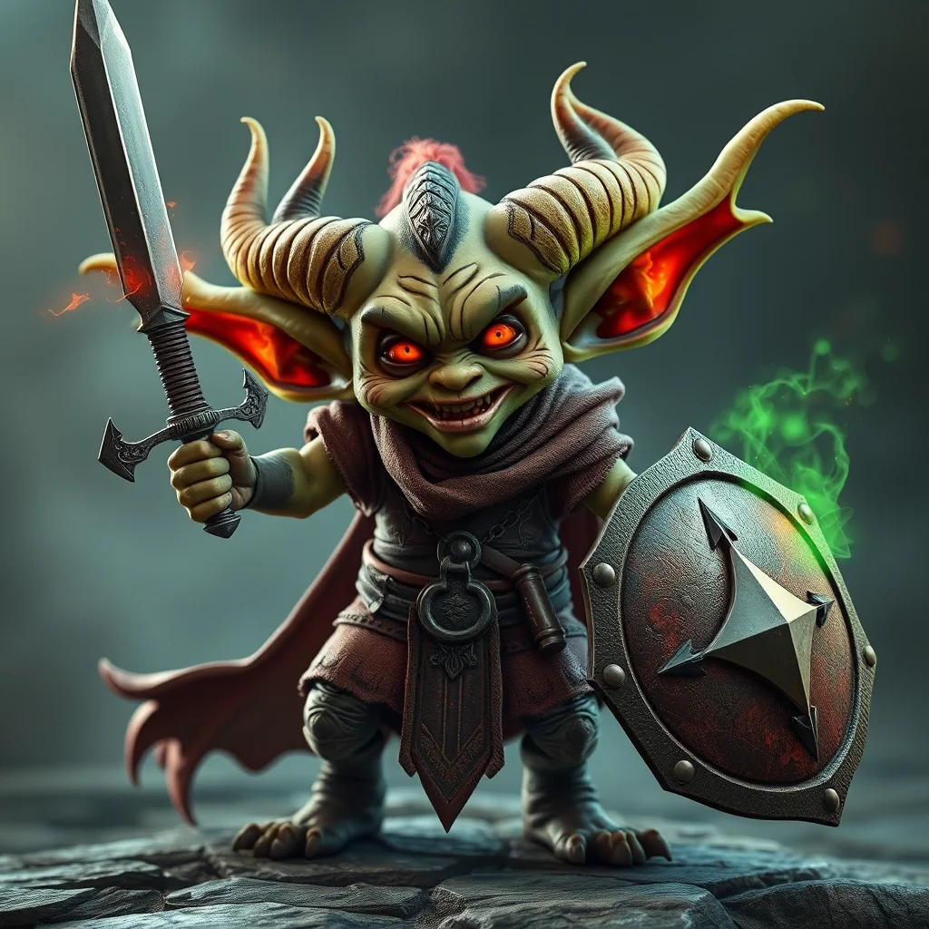 Goblin with sword and shield picture 1 of 1