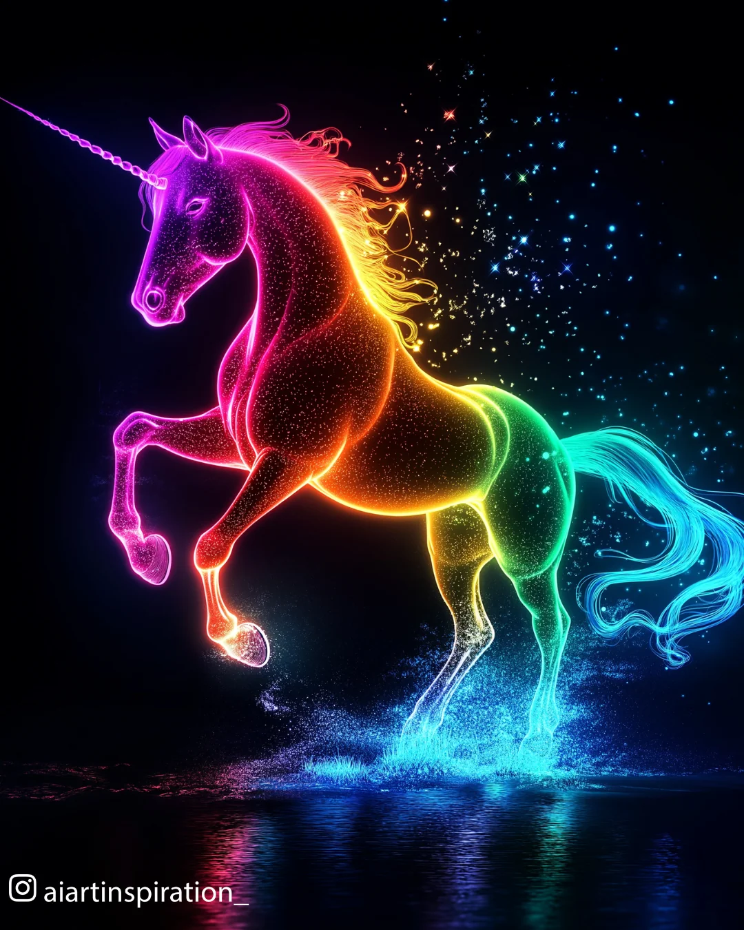 Glowing unicorn picture 1 of 3