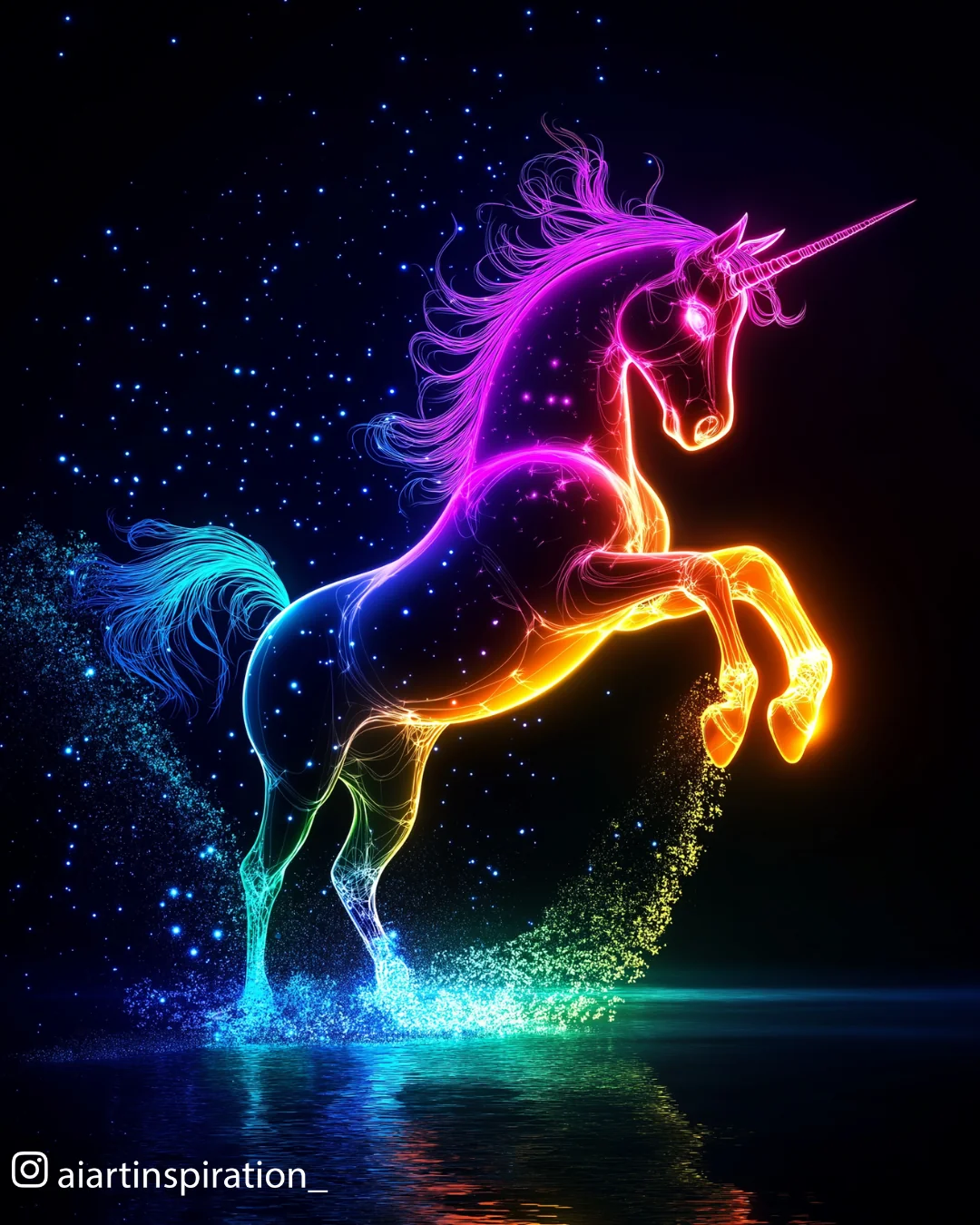 Glowing unicorn picture 2 of 3