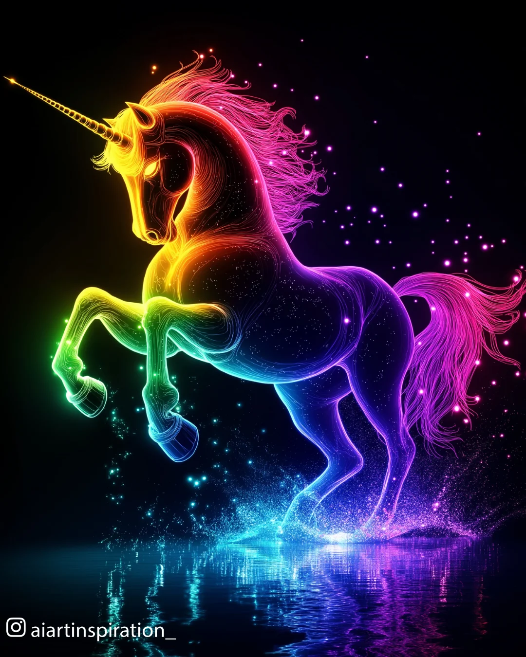 Glowing unicorn picture 3 of 3