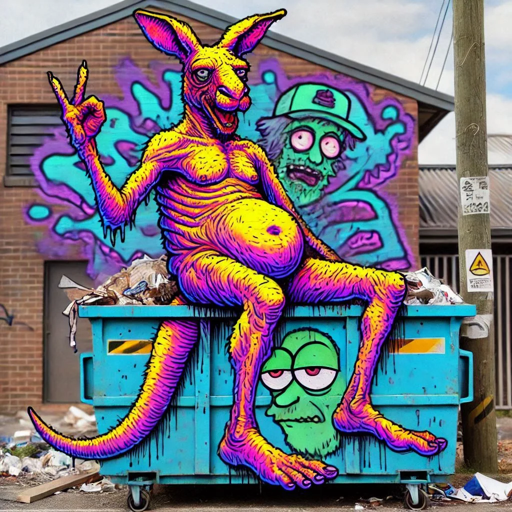 Psychedelic Dumpster Graffiti picture 1 of 20