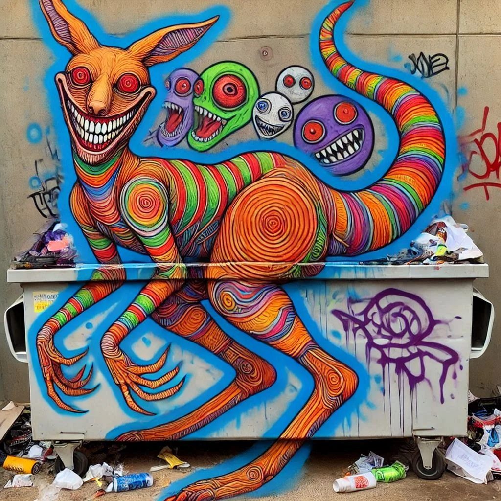 Psychedelic Dumpster Graffiti picture 17 of 20