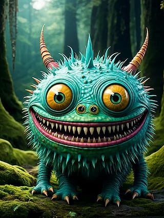 Monster, inspired from the Maurice Sendak book "Where the Wild Things Are"'