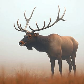 Bull Elk in Yellowstone'