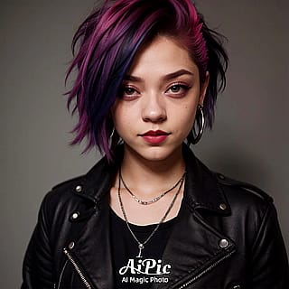 Punk girl female punk style punk hair loving it so much. Ai pic'