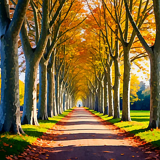 Avenue of Trees in Provence'