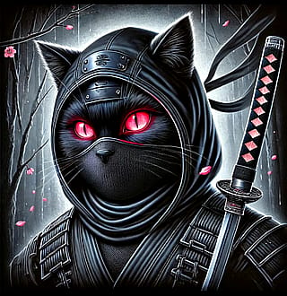 A cat shinobi.'