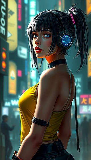 Cyber punk in different styles'