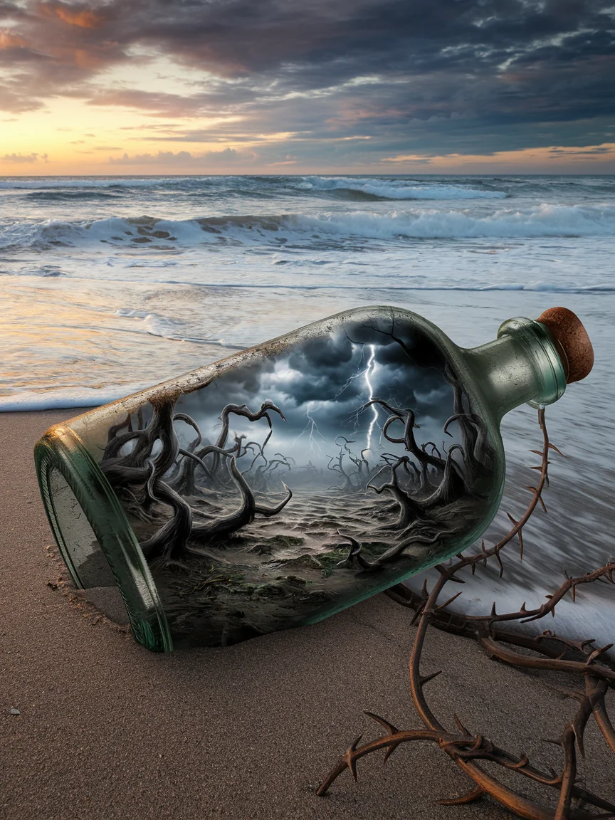 Message in a bottle from a desolete land... picture 1 of 1