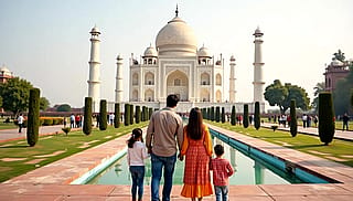 Family Vacation to Taj Mahal'