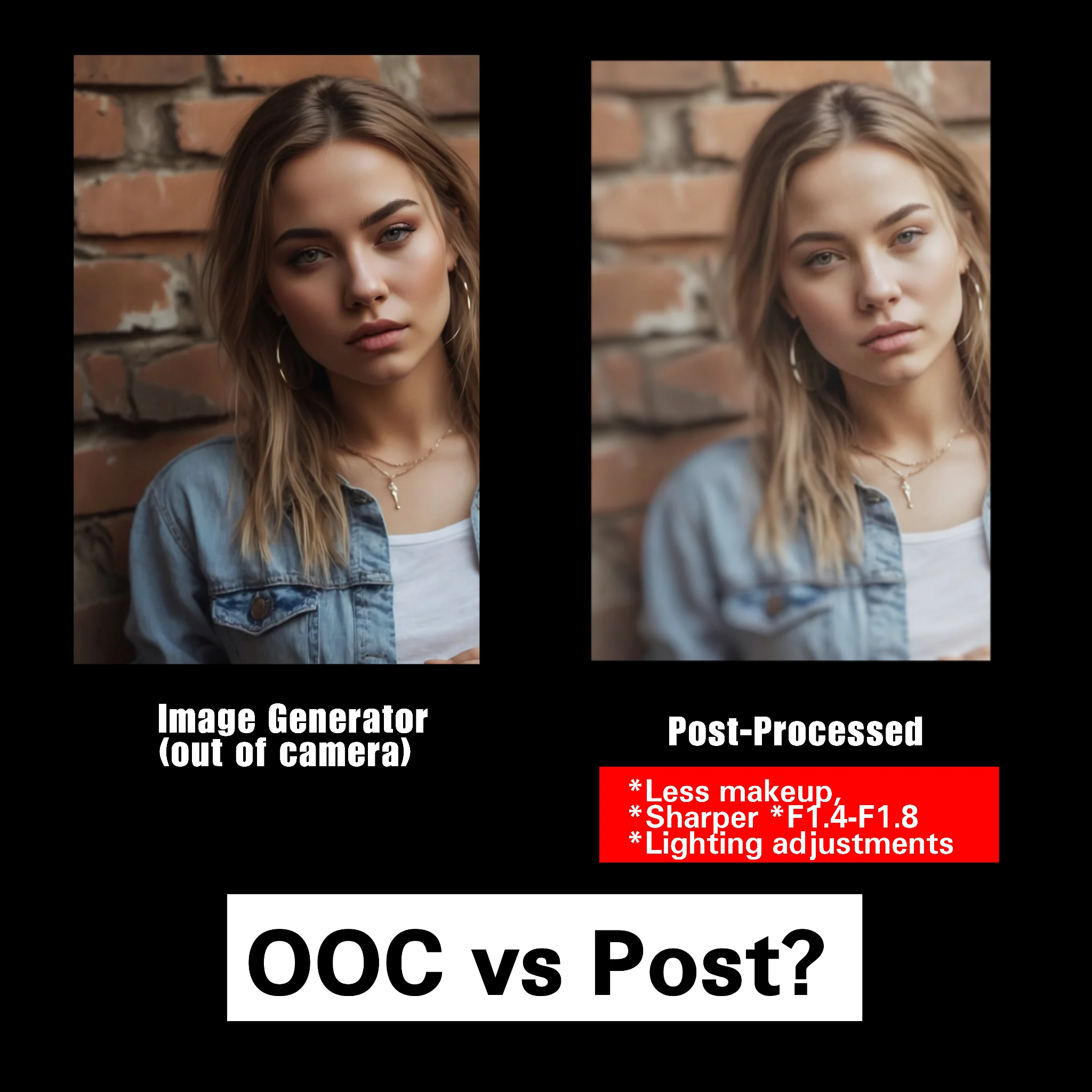 Image Generator(out of camera) VS Post-Processed picture 1 of 1