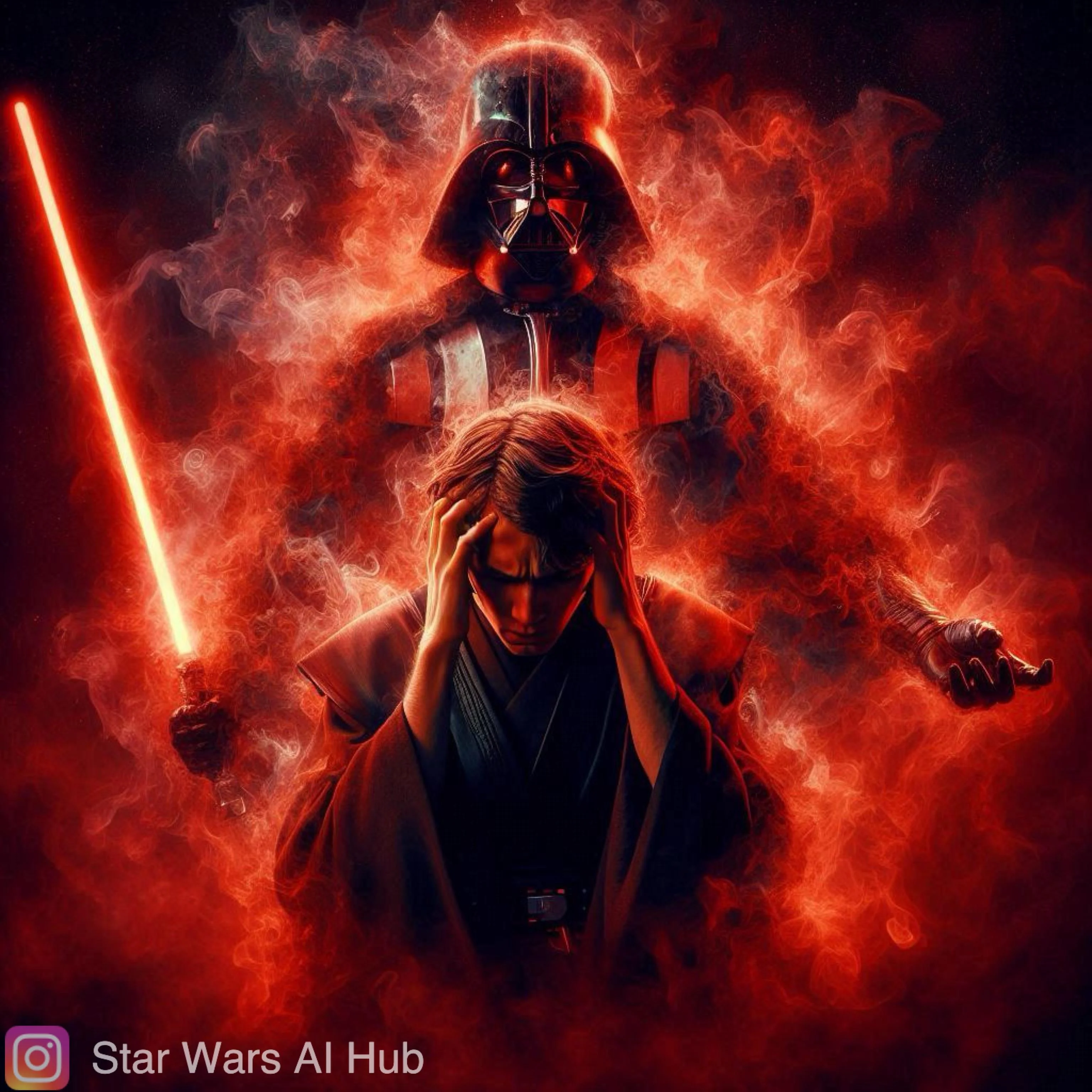 Made these Star Wars AI images of Anakin and Vader. picture 7 of 12