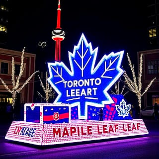 Toronto maple leafs parade float'