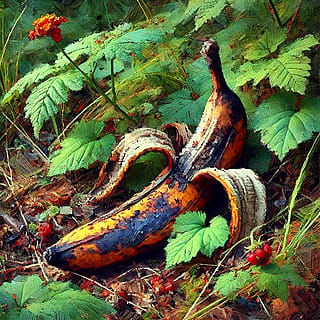 Rotting banana'