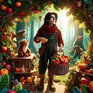 Young Man Johnny Appleseed'