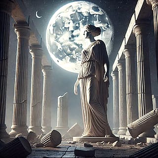 Artemis, goddess of the moon'