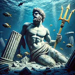 Poseidon, eternal guardian of the sea'