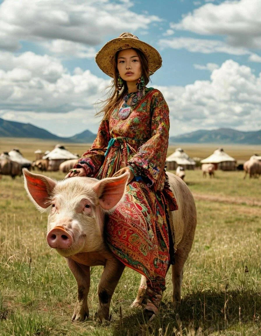 everyday life in a Mongolian village picture 5 of 7