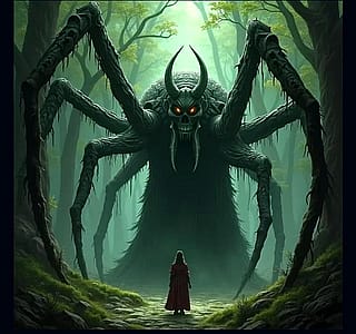 Ungoliant and.Morgoth [from Tolkien's The Silmarillion]'