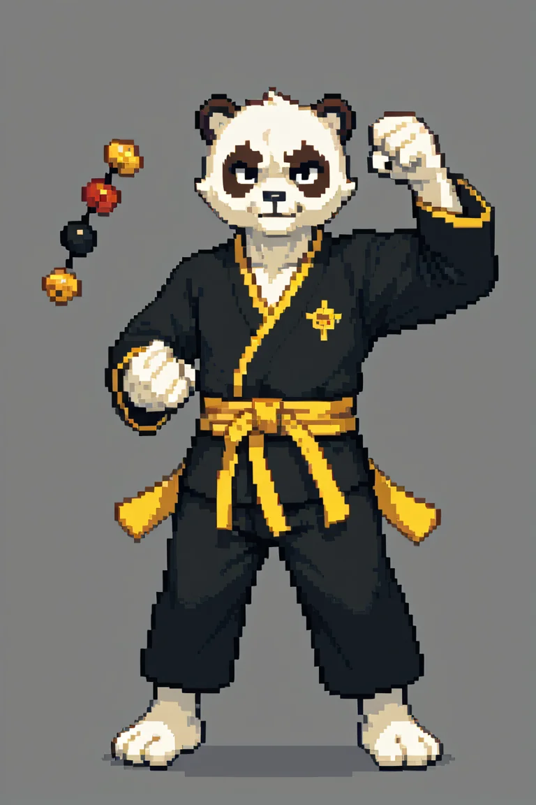 Anthropomorphic characters in pixel art style picture 5 of 9