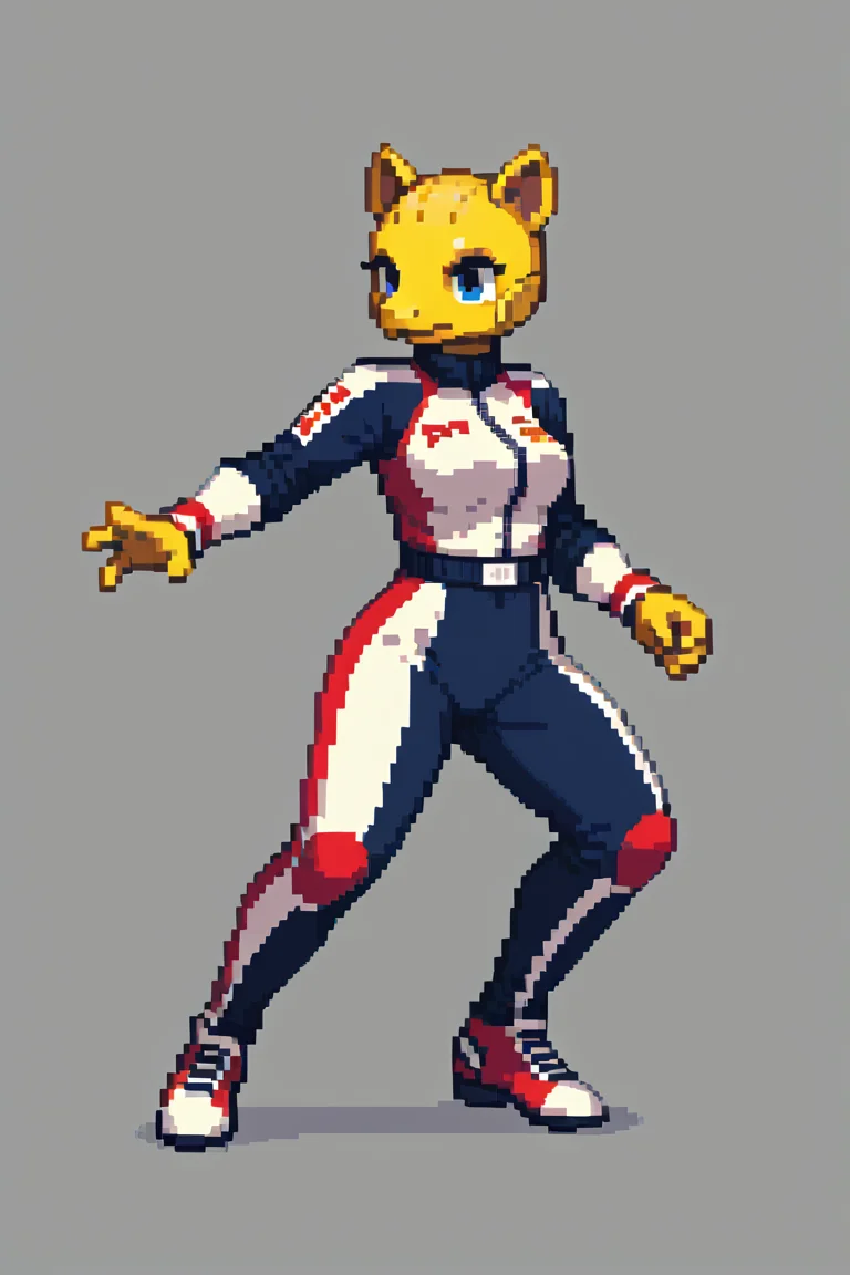 Anthropomorphic characters in pixel art style picture 6 of 9