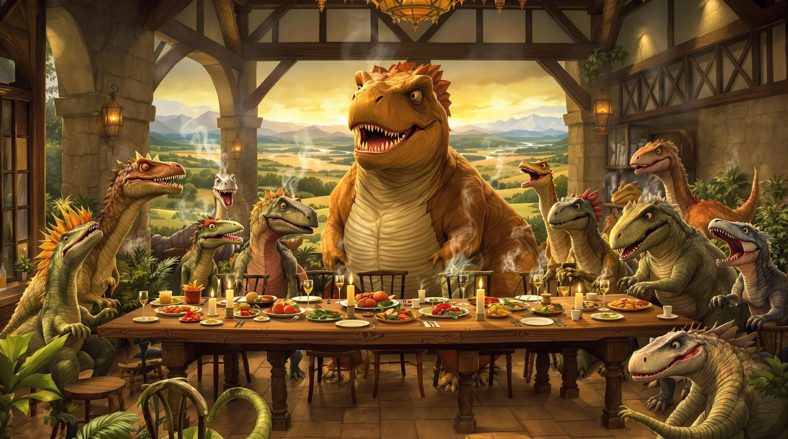 The Last (Dinosaur) Supper picture 1 of 1